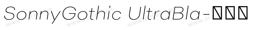 SonnyGothic UltraBla字体转换 SonnyGothic UltraBla字体转换